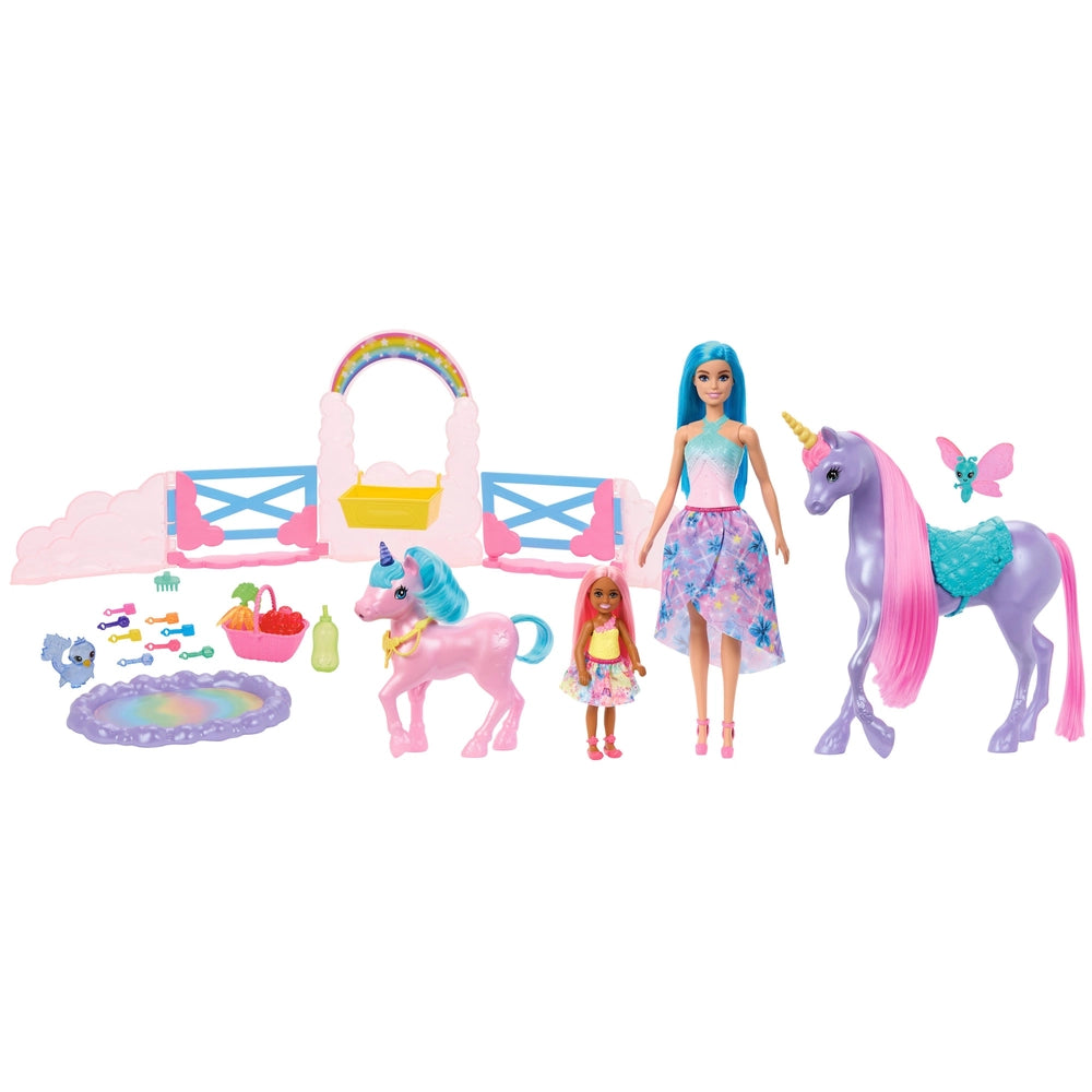 Barbie Unicorn Cuddle N Care Playset