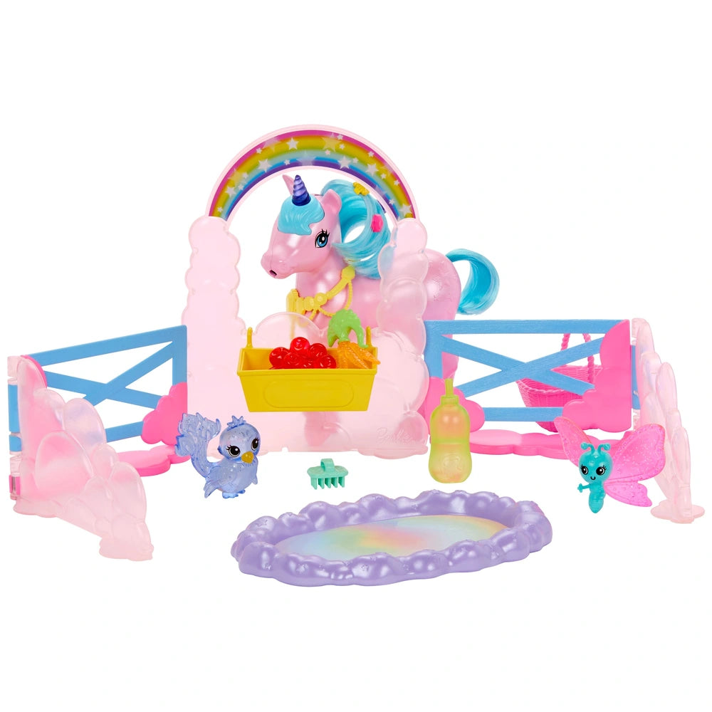Barbie Unicorn Cuddle N Care Playset
