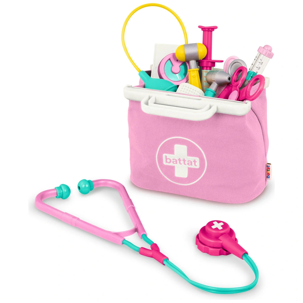 Battat Mini Medic Doctor Bag Toy Kit Pink