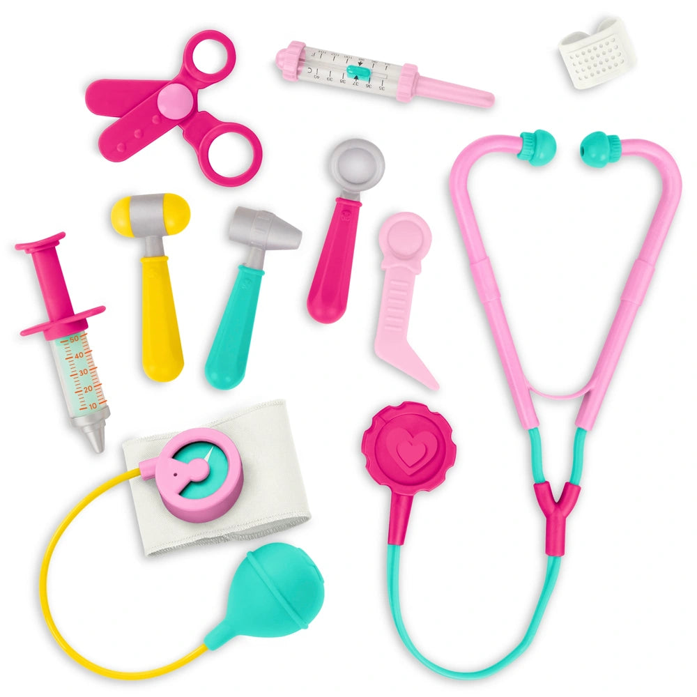 Battat Mini Medic Doctor Bag Toy Kit Pink