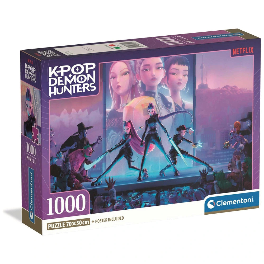 Clementoni Netflix Kpop Demon Hunters Jigsaw Puzzle 1000 Pieces
