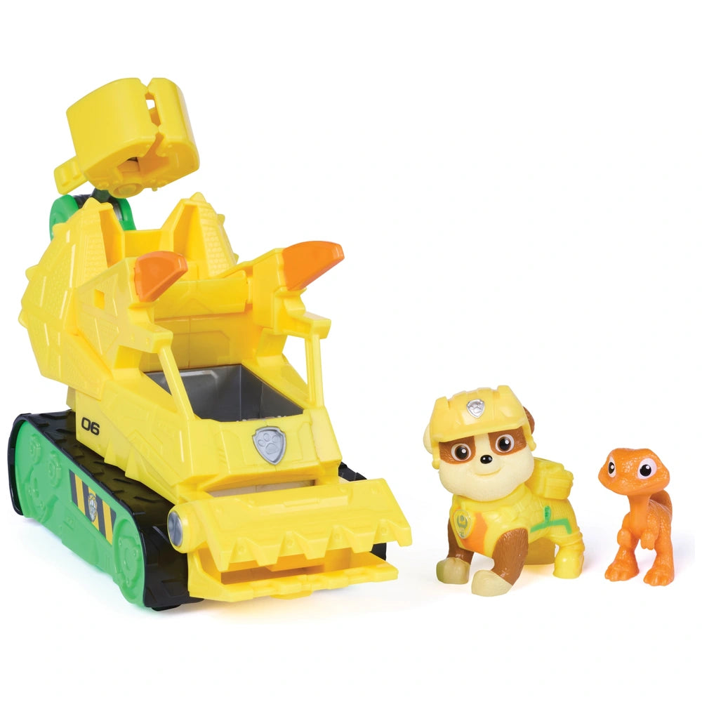 Paw Patrol: The Dino Movie Vehicle Rubble Dino Rescue Bulldozer