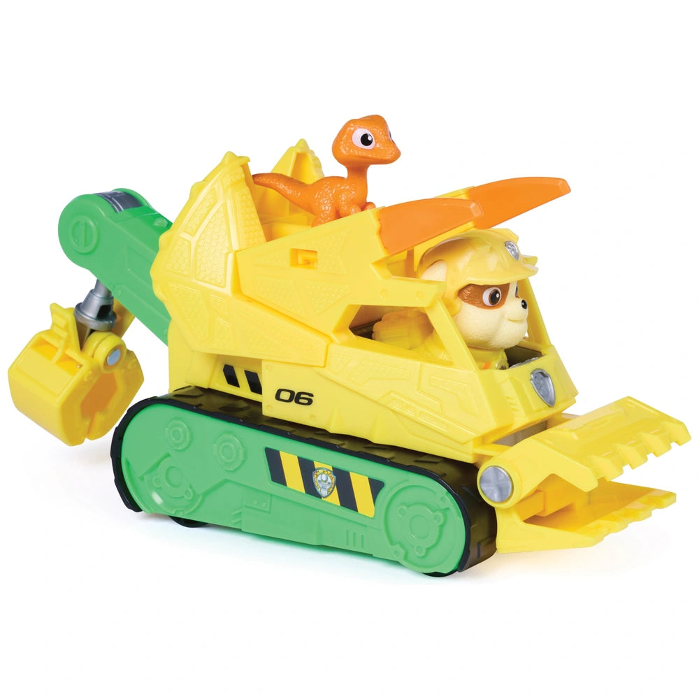 Paw Patrol: The Dino Movie Vehicle Rubble Dino Rescue Bulldozer