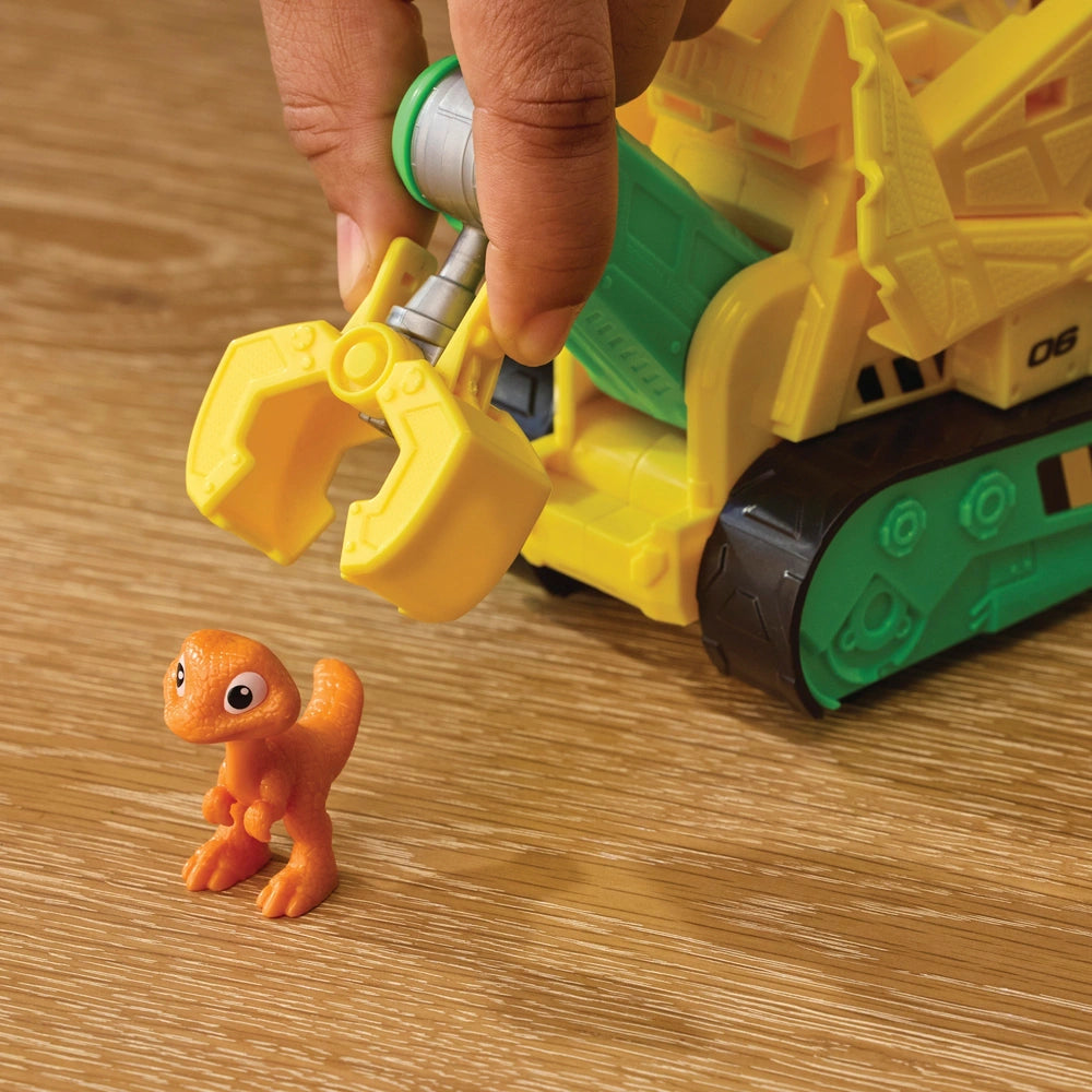 Paw Patrol: The Dino Movie Vehicle Rubble Dino Rescue Bulldozer