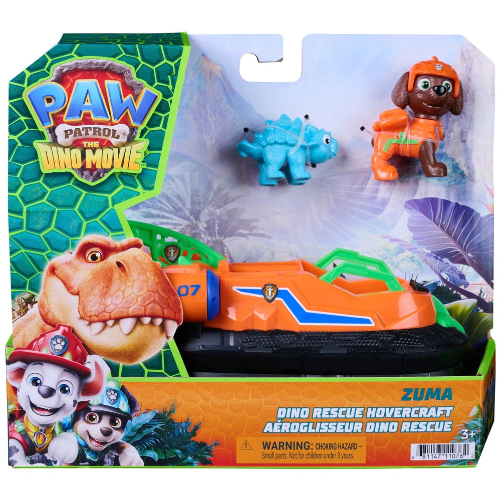Paw Patrol: The Dino Movie Vehicle Zuma Dino Rescue Hovercraft