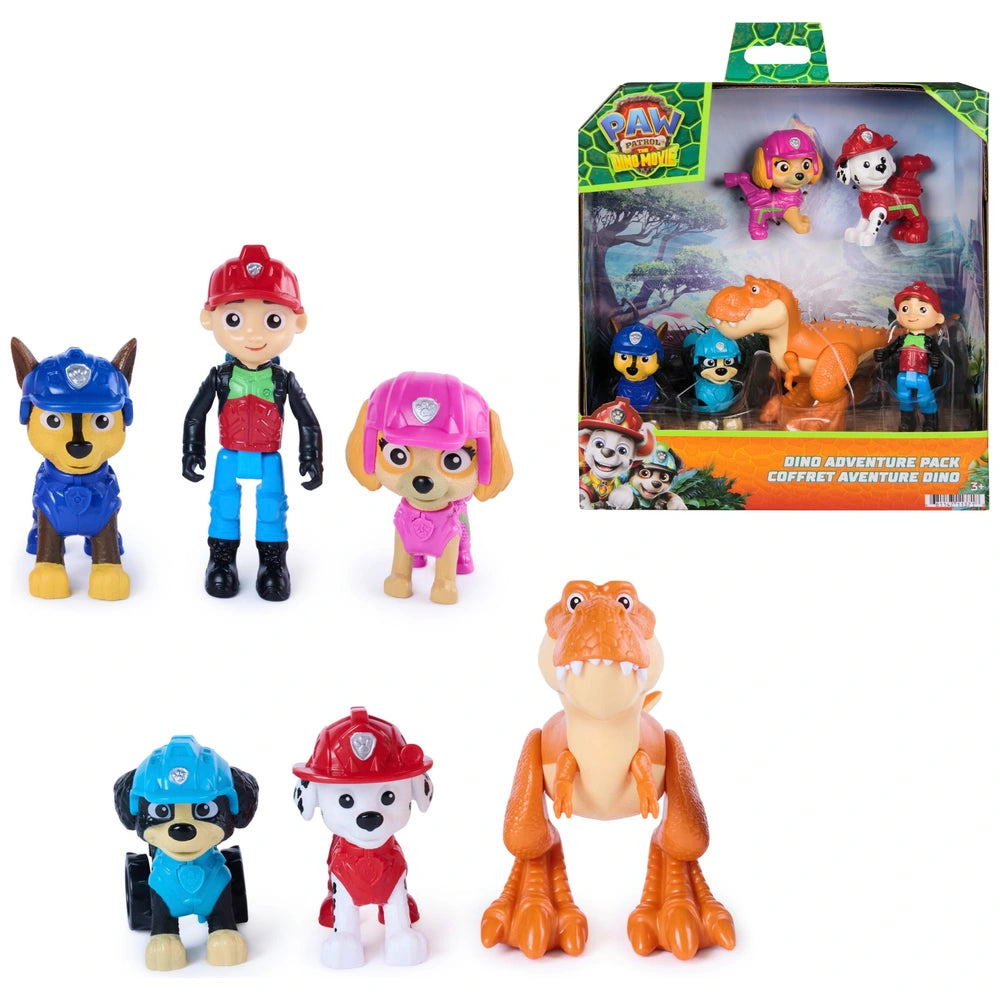 Paw Patrol: The Dino Movie Figures Dino Adventure 6 Pack