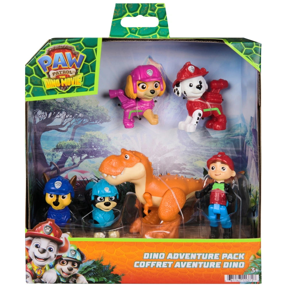 Paw Patrol: The Dino Movie Figures Dino Adventure 6 Pack