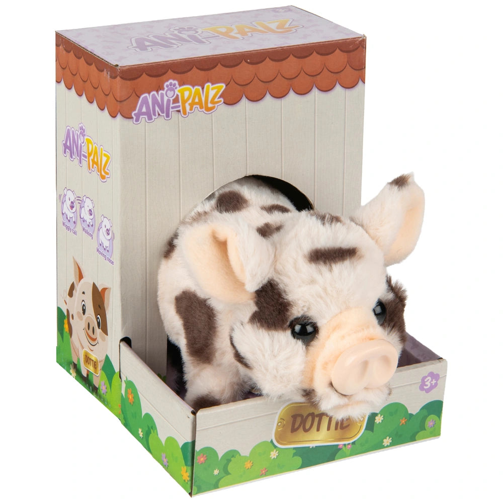 Ani-Palz Dottie The Spotted Pig Interactive Pet 17Cm