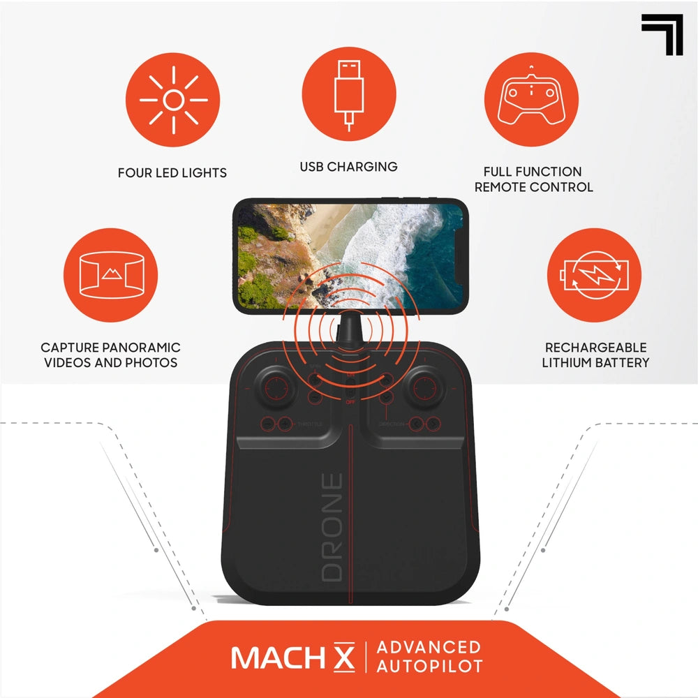 Sharper Image Mach X Video Drone