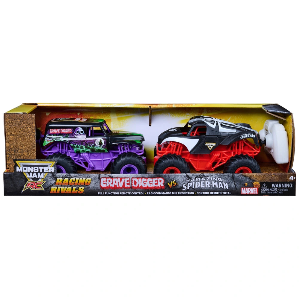 Monster Jam Remote Controlled Trucks Racing Rivals 1:24 2-Pack