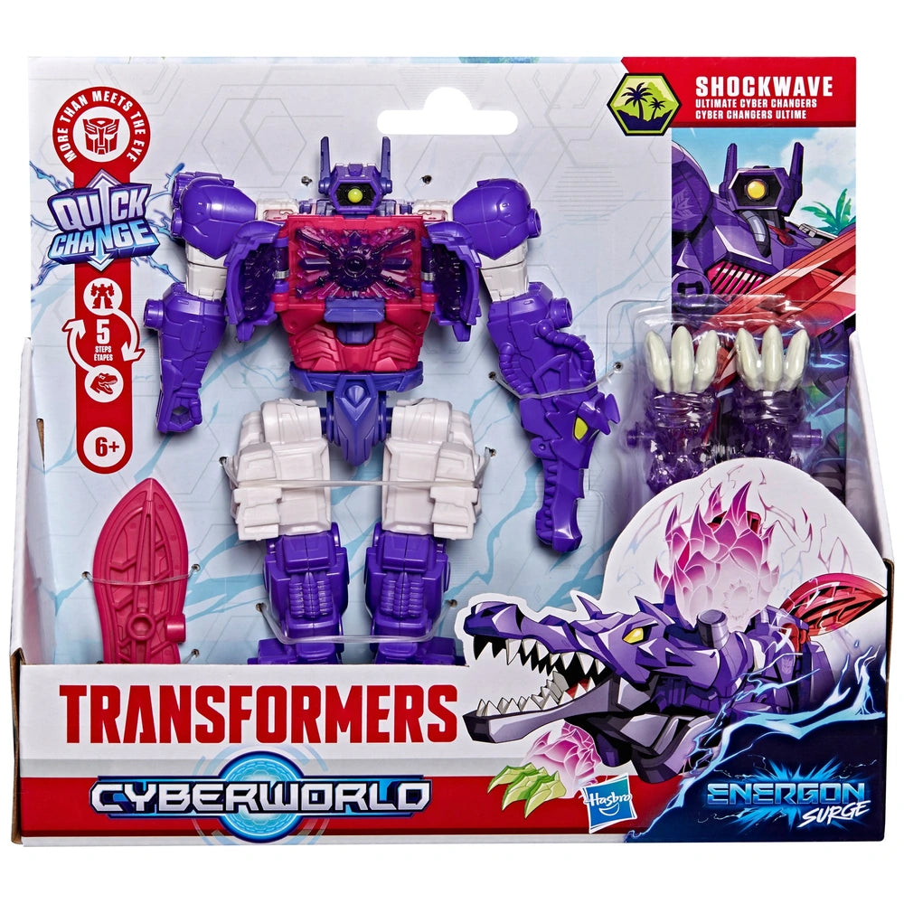 Transformers Cyberworld Action Figure Energon Surge Shockwave Ultimate Cyber Changers