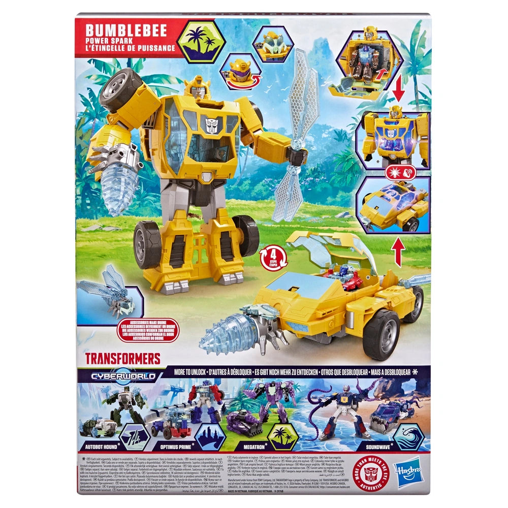 Transformers Toys Cyberworld Bumblebee Power Spark Energon Surge With Lights And Sounds