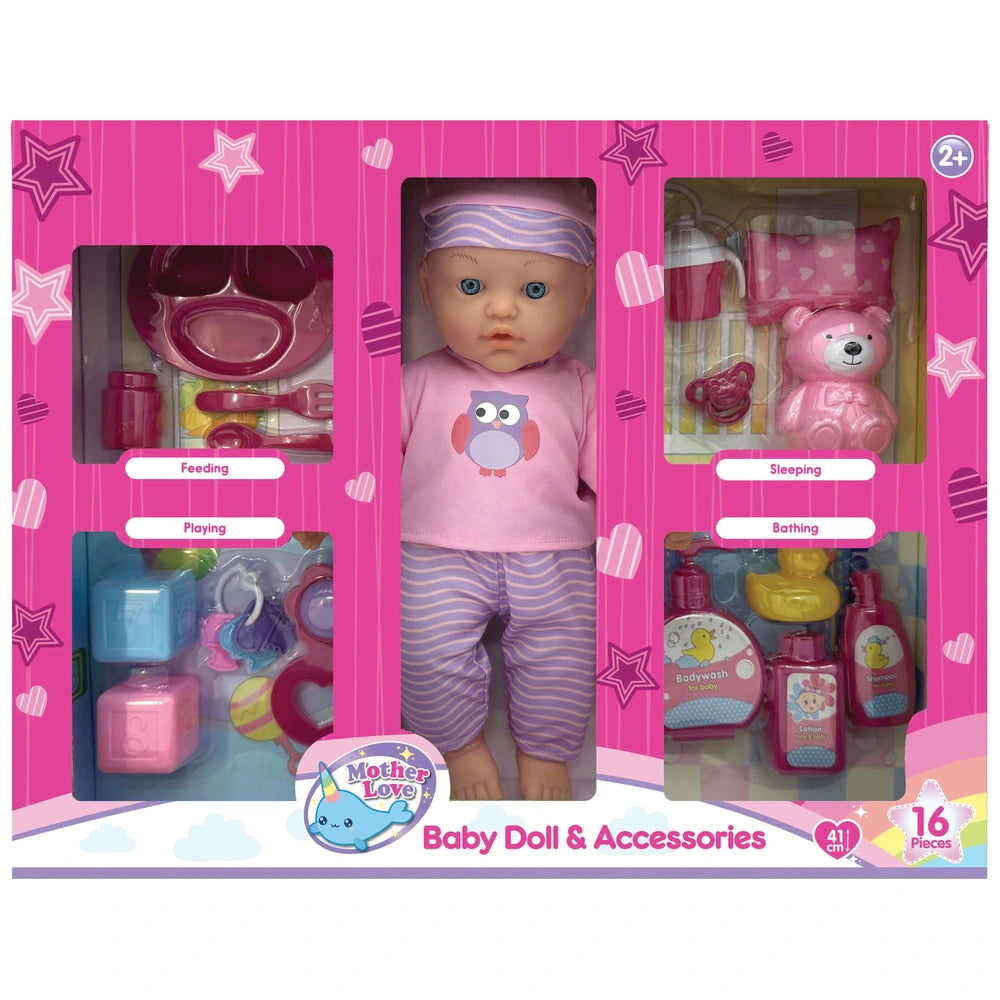 Baby Doll And Accessories Set 41Cm