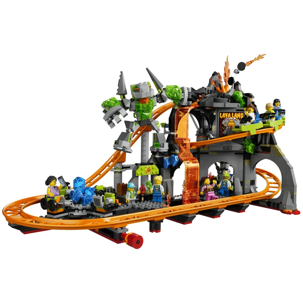 Lego City 60501 Lava Land Roller Coaster Park Set