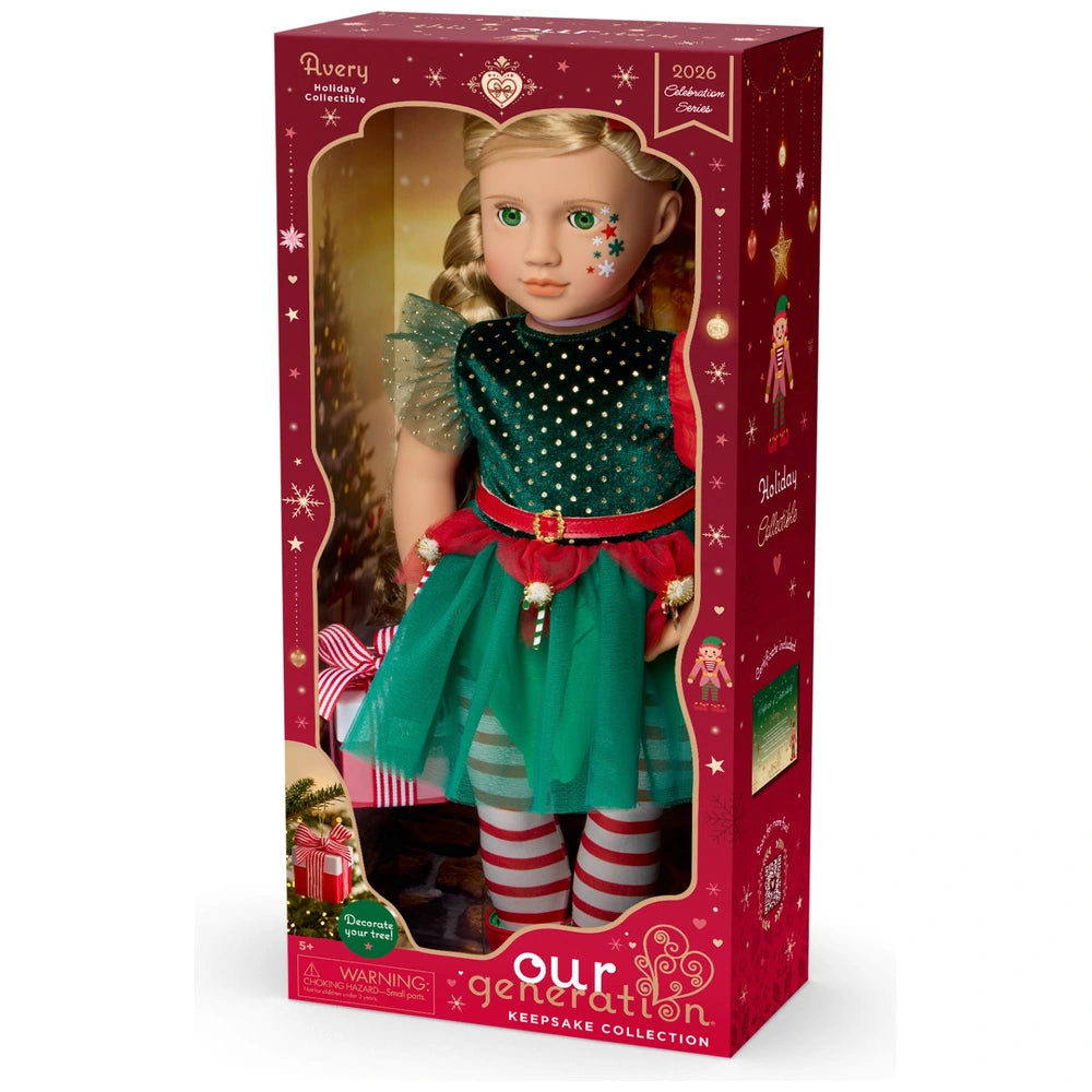 Our Generation 2026 Celebration Series Holiday Doll Avery