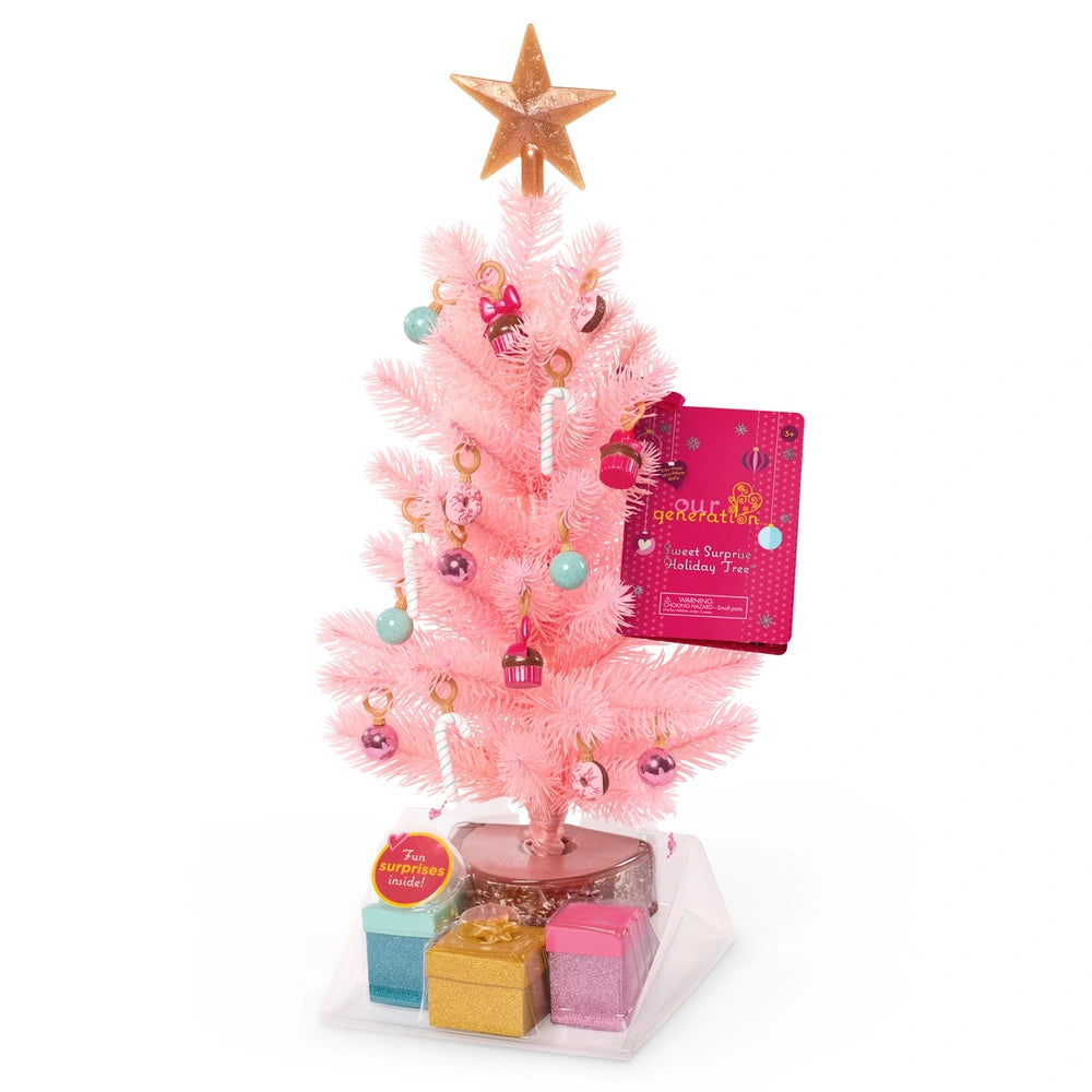 Our Generation Sweet Surprise Holiday Tree With Accessories