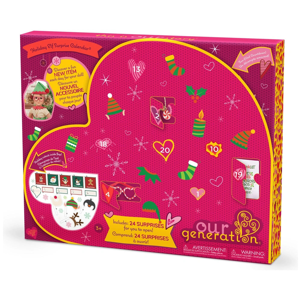 Our Generation Holiday Elf Surprise Advent Calendar
