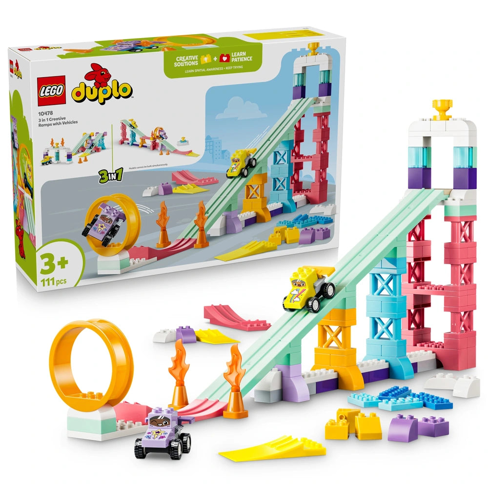 Lego Duplo 10478 3-In-1 Creative Ramps With Vehicles Set