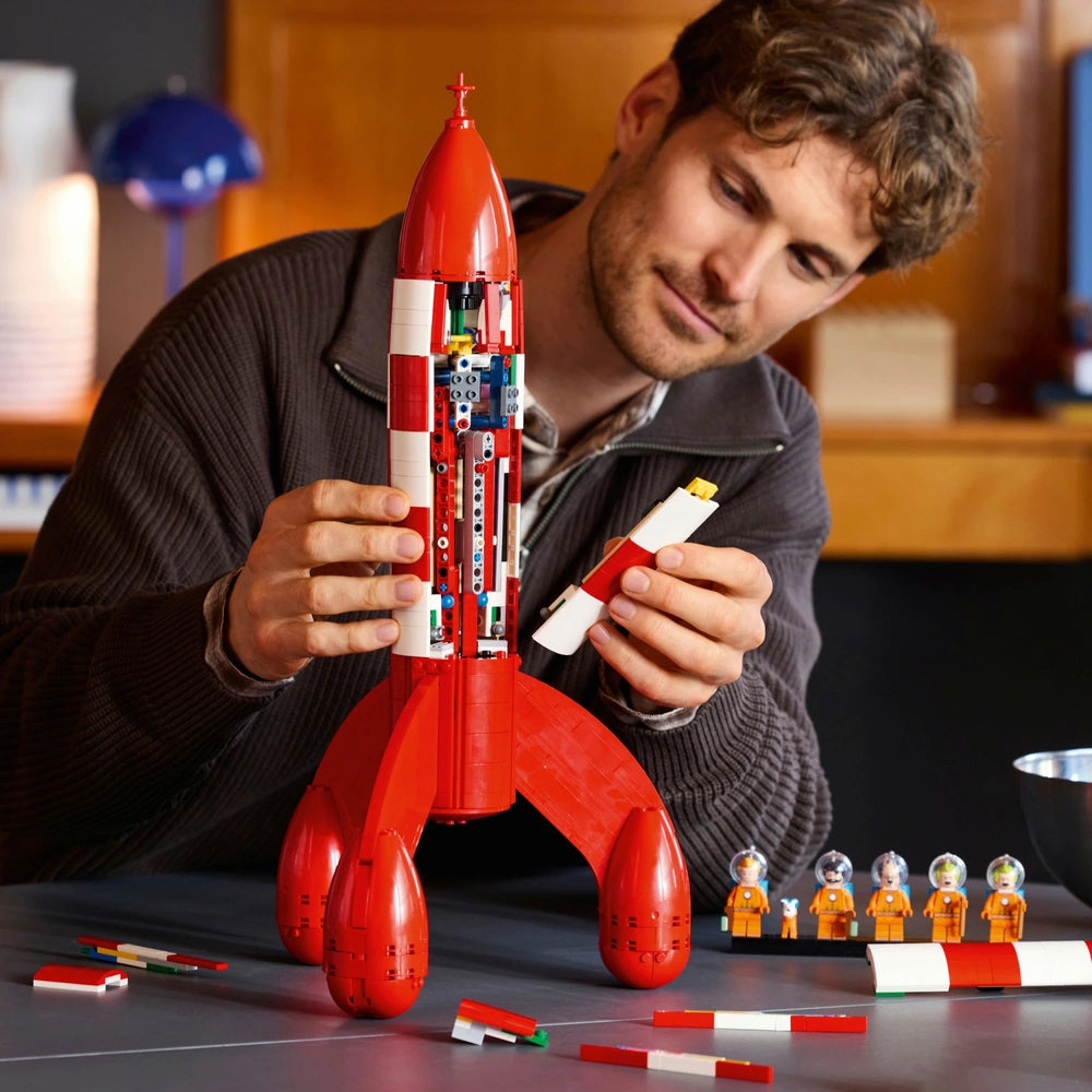 Lego Ideas 21367 Tintin Moon Rocket Set For Adults