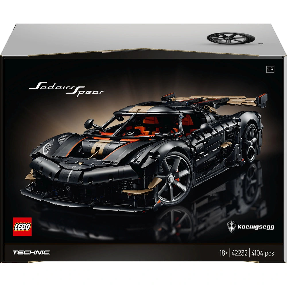 Lego Technic 42232 Koenigsegg Sadair's Spear Megacar Set For Adults