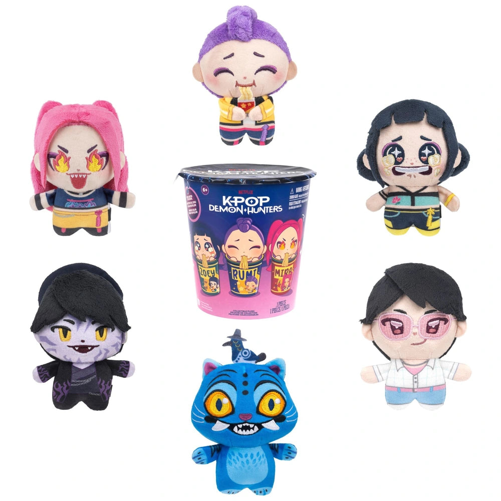 Netflix Kpop Demon Hunters Plush Mini Rameyon Cup Blind Box Assortment 10Cm