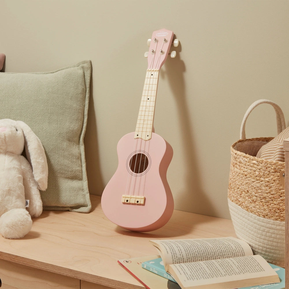 Rockstar Junior Wooden Ukulele Pink 53Cm