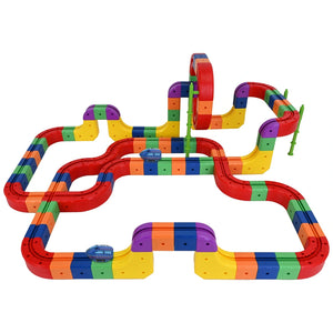 Construction Track & Train Toy 154 Piece Set
