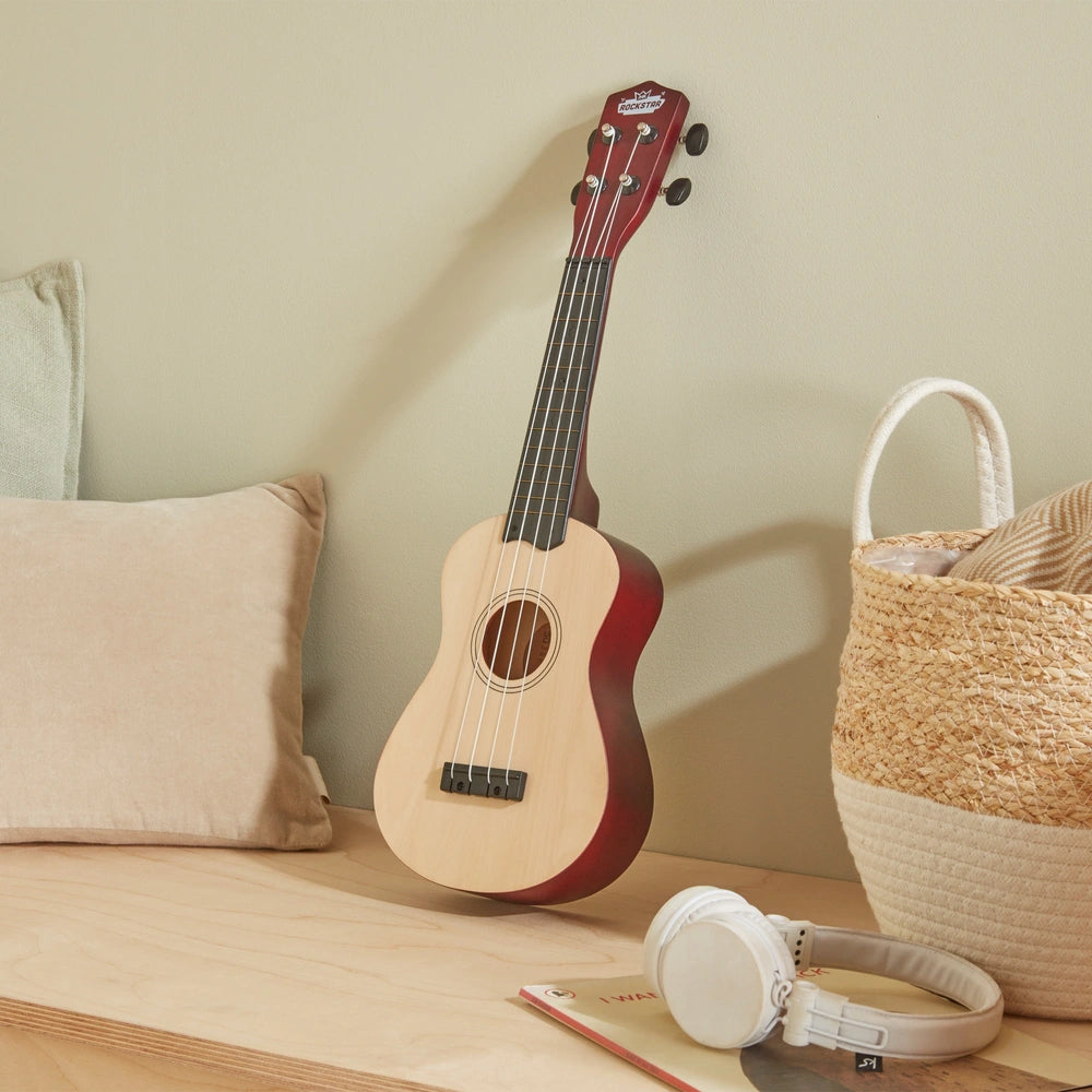Rockstar Junior Wooden Ukulele Natural