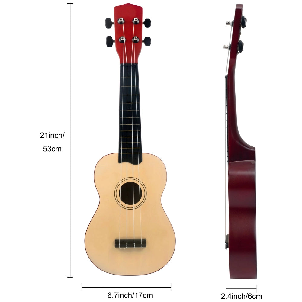 Rockstar Junior Wooden Ukulele Natural