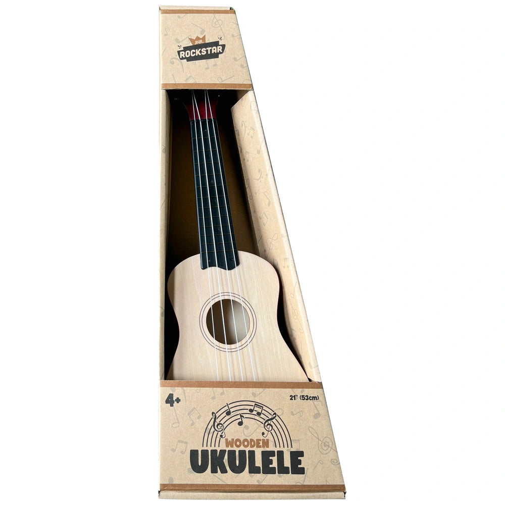 Rockstar Junior Wooden Ukulele Natural