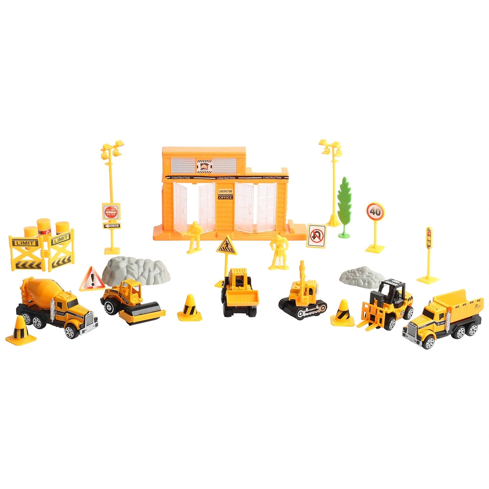 3-In-1 Diecast Vehicle Playset 100 Pieces