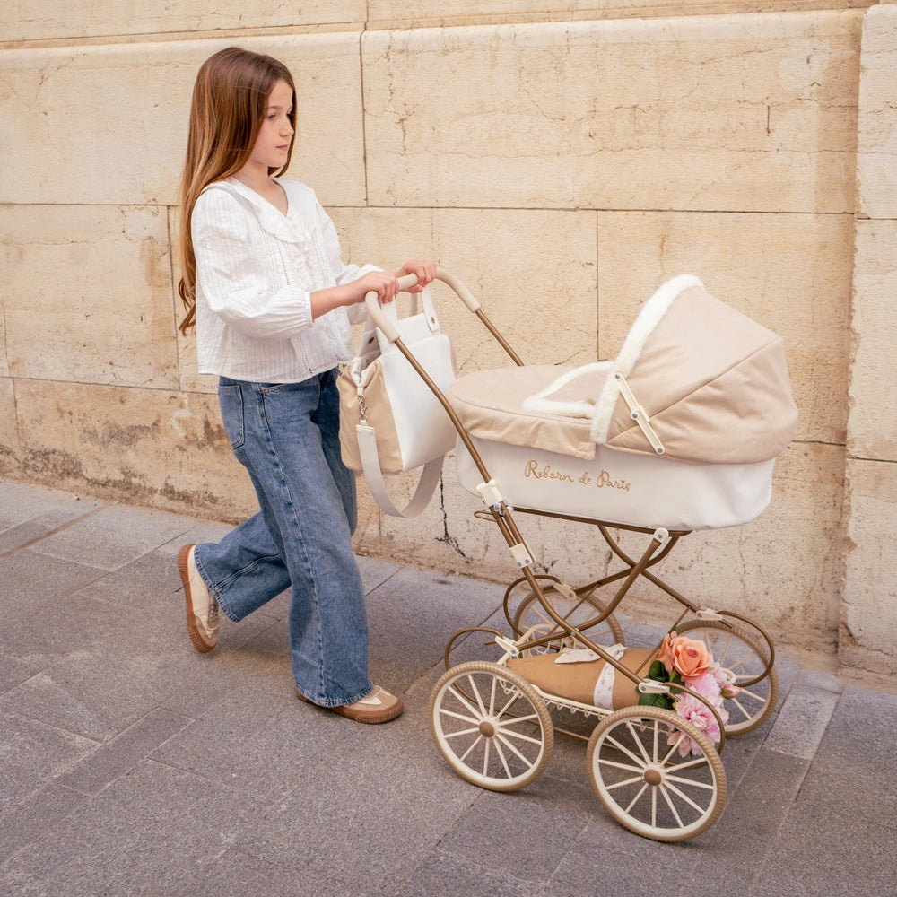 Arias Reborn De Paris Doll Carriage Pram
