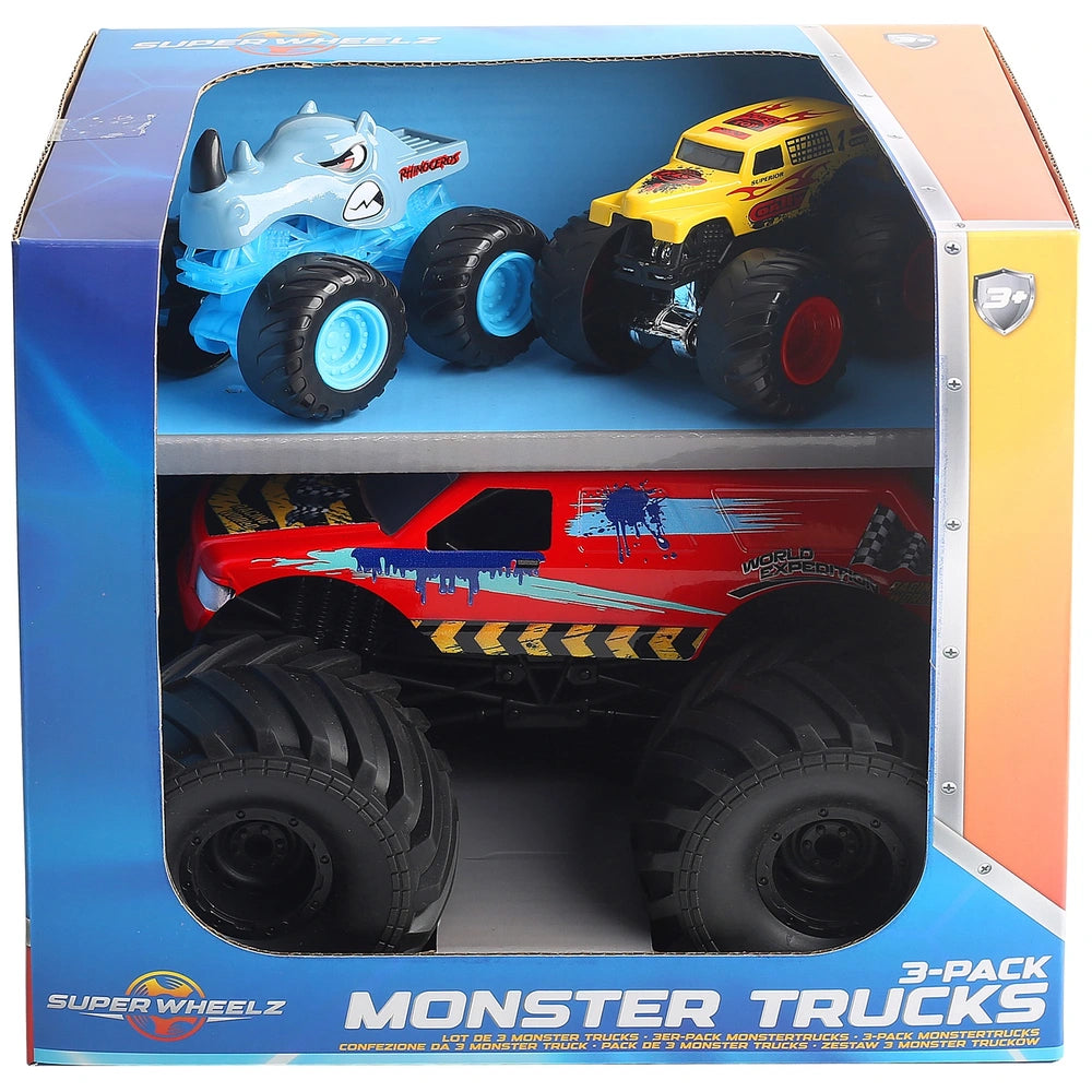 Super Wheelz Monster Trucks 3 Pack