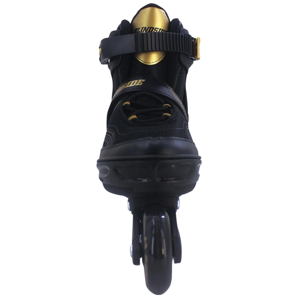 Blindside Inline Skates Black And Gold Uk Size 5 - 7