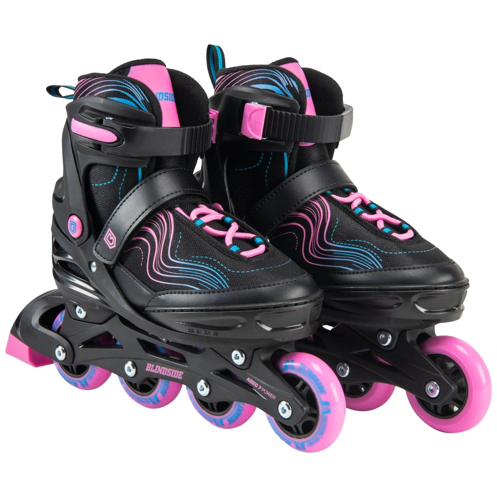 Blindside Inline Skates Black And Pink Uk Size 2 - 4