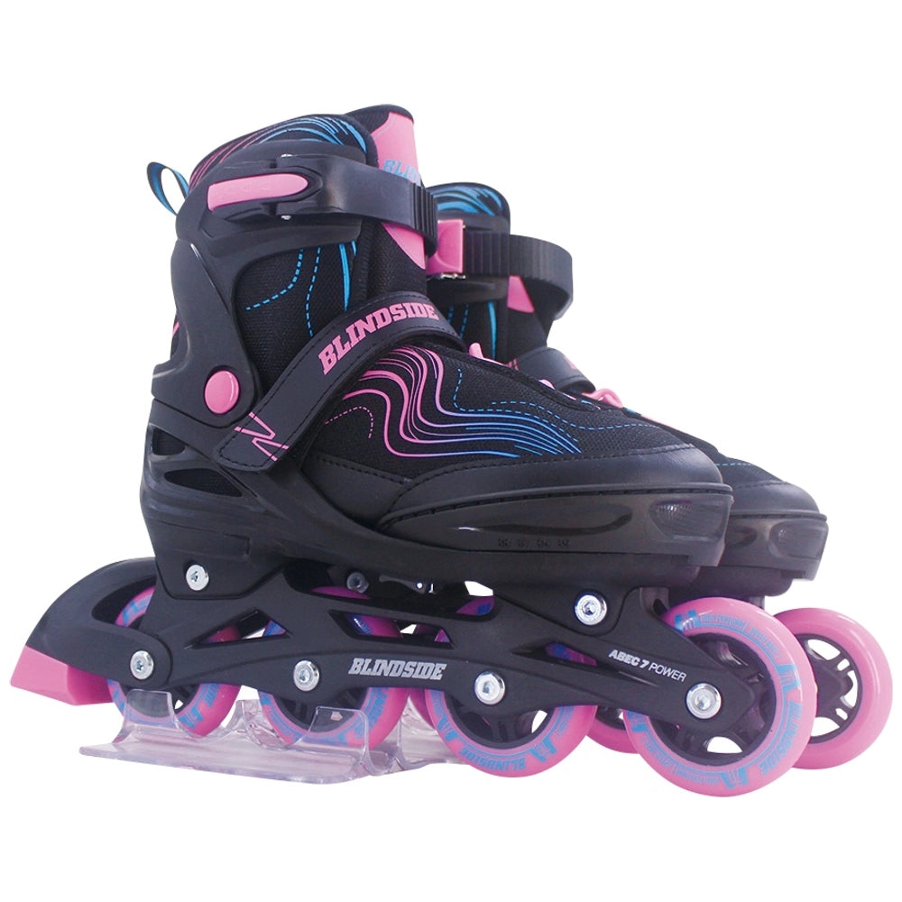 Blindside Inline Skates Black And Pink Uk Size 2 - 4