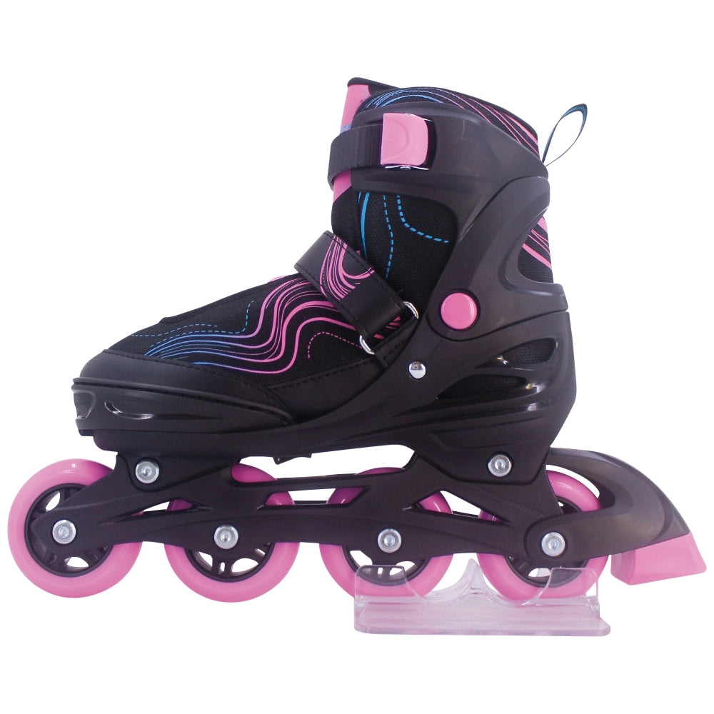 Blindside Inline Skates Black And Pink Uk Size 5 - 7