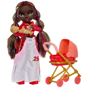 Rainbow High Doll Junior High Babysitters Iris Bow