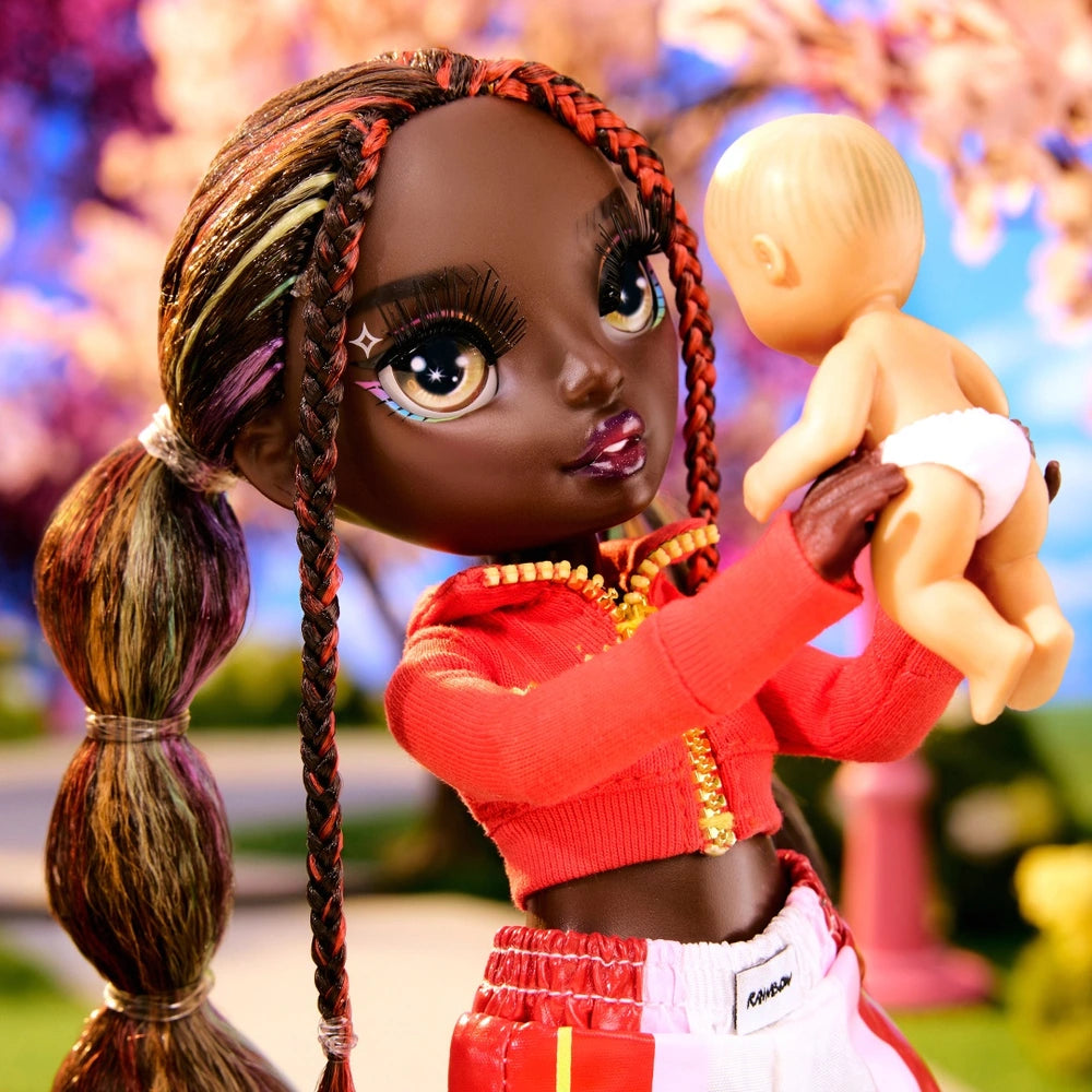 Rainbow High Doll Junior High Babysitters Iris Bow