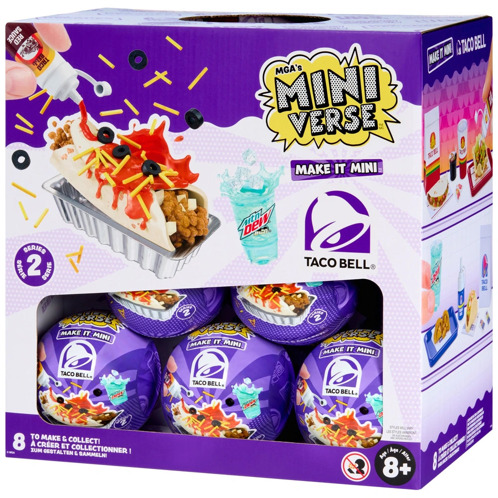 Mga's Miniverse: Make It Mini Mystery Taco Bell Series 2 Decades Assortment