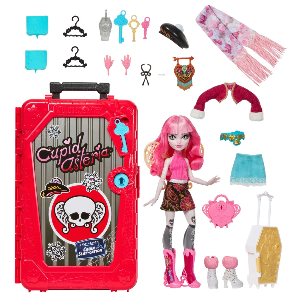 Monster High Skulltimate Secrets: Destination Cabin Slay-Cation Cupid Asteria Doll