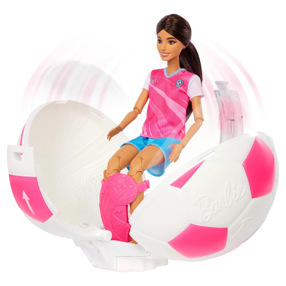 Barbie Team Roll & Reveal Football Player Set