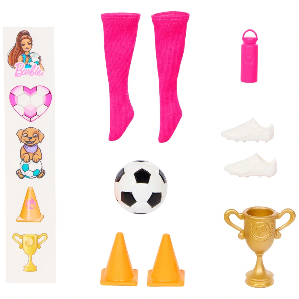 Barbie Team Roll & Reveal Football Player Set