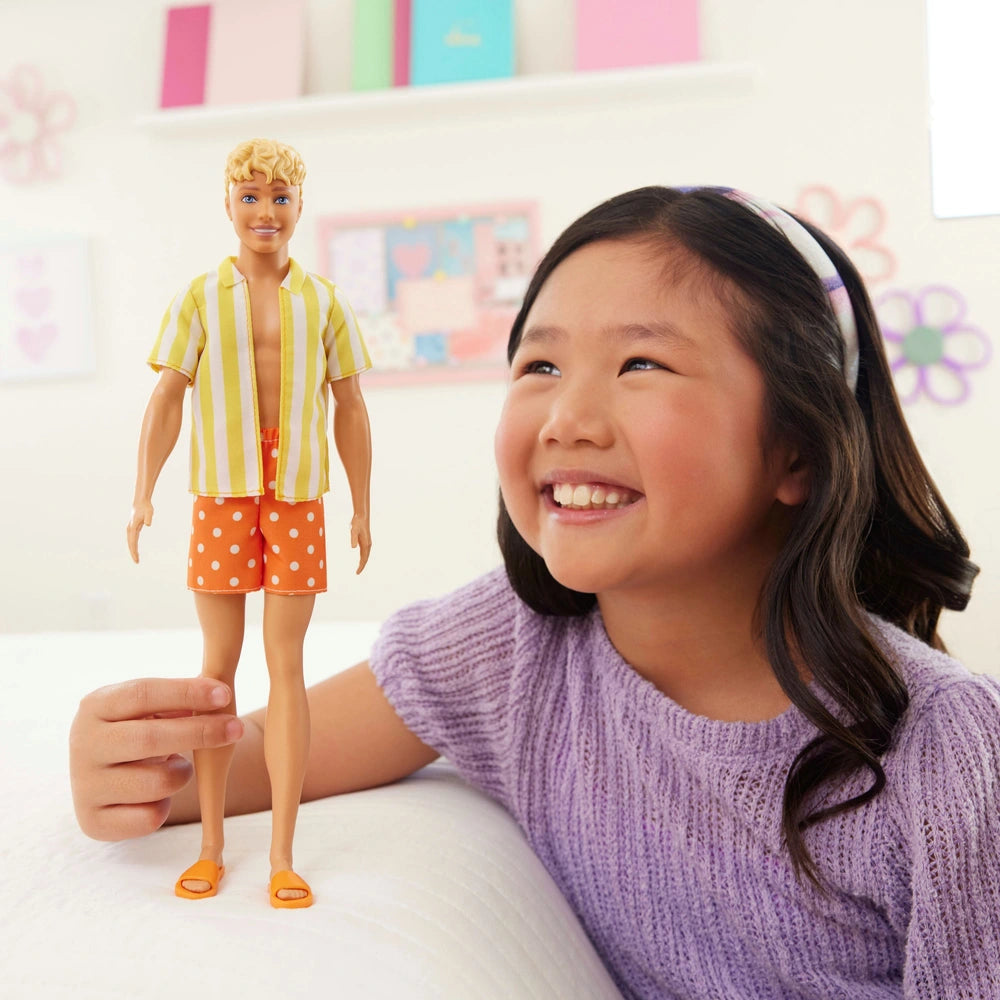 Barbie Fashionistas Doll 253 Yellow And White Stripe Ken