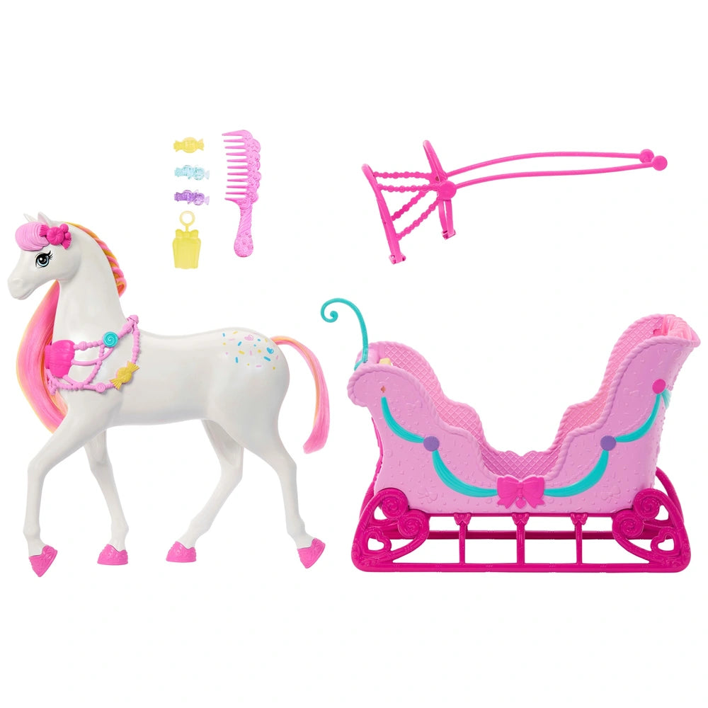 Barbie In The Nutcracker Set Land Of Sweets Horse & Sled