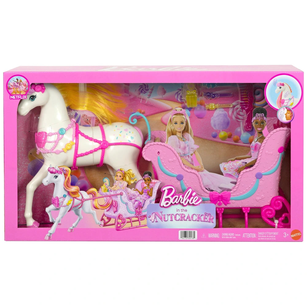 Barbie In The Nutcracker Set Land Of Sweets Horse & Sled