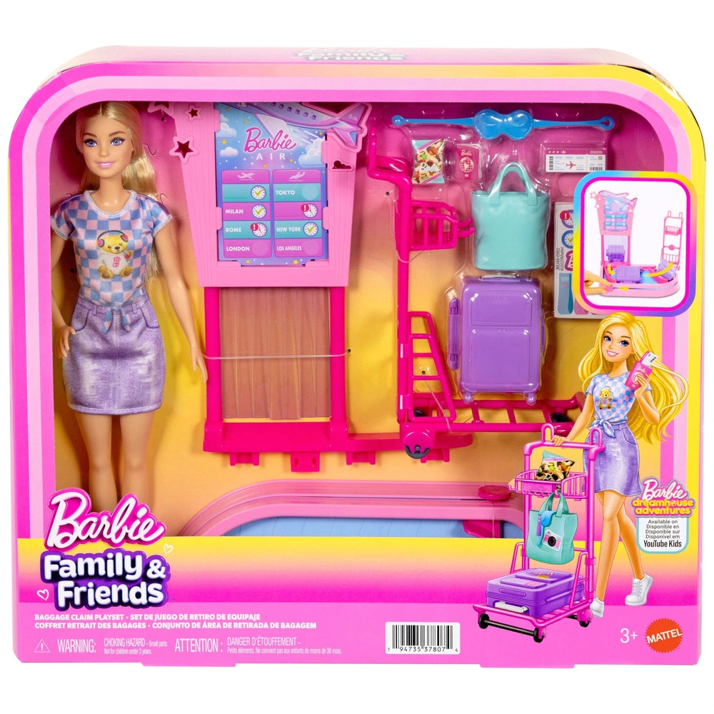 Barbie Family & Friends Limitless Adventure Baggage Claim Doll Set