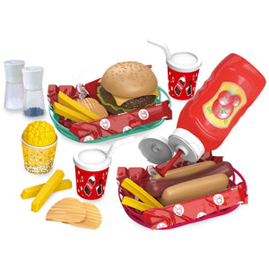 Kitchen Corner Burger And Hot Dog Play Food Set 17 Pieces