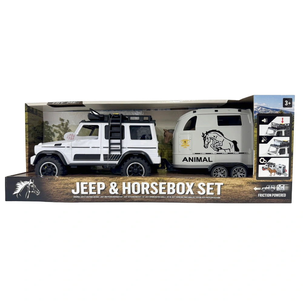Jeep And Horse Box Playset