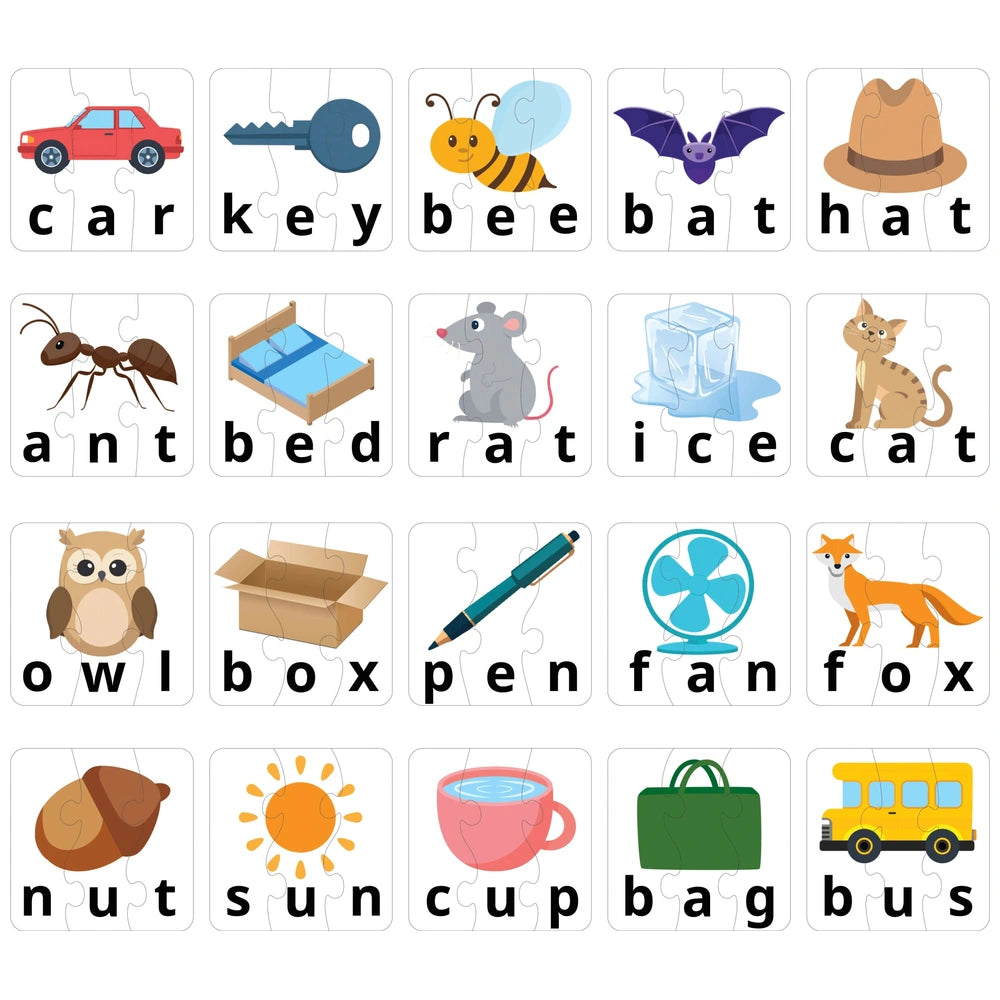 Learning Steps 3 Letter Words Puzzle